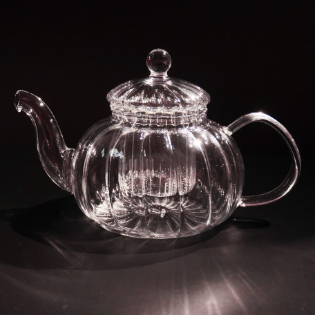 Glass Ripple Teapot