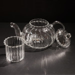 Glass Ripple Teapot